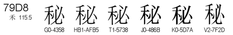U+79D8